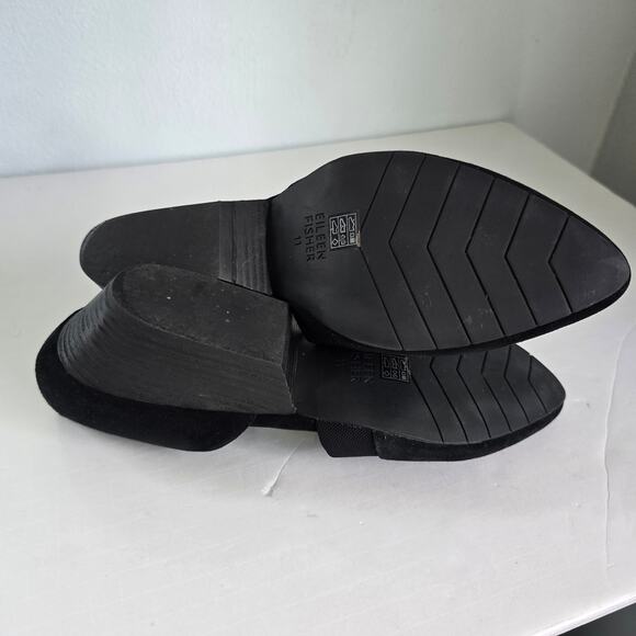 Eileen Fisher Hilly D‘Orsay Shoes Women's 11 Black Suede Career Minimalist Lagom - Picture 9 of 11